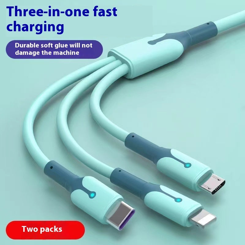 5A Super Three-in-one Data Cable Charging Cable