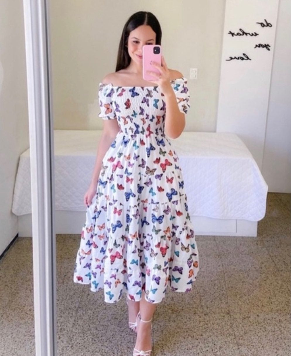 French Style Fresh Printing Women's Wear