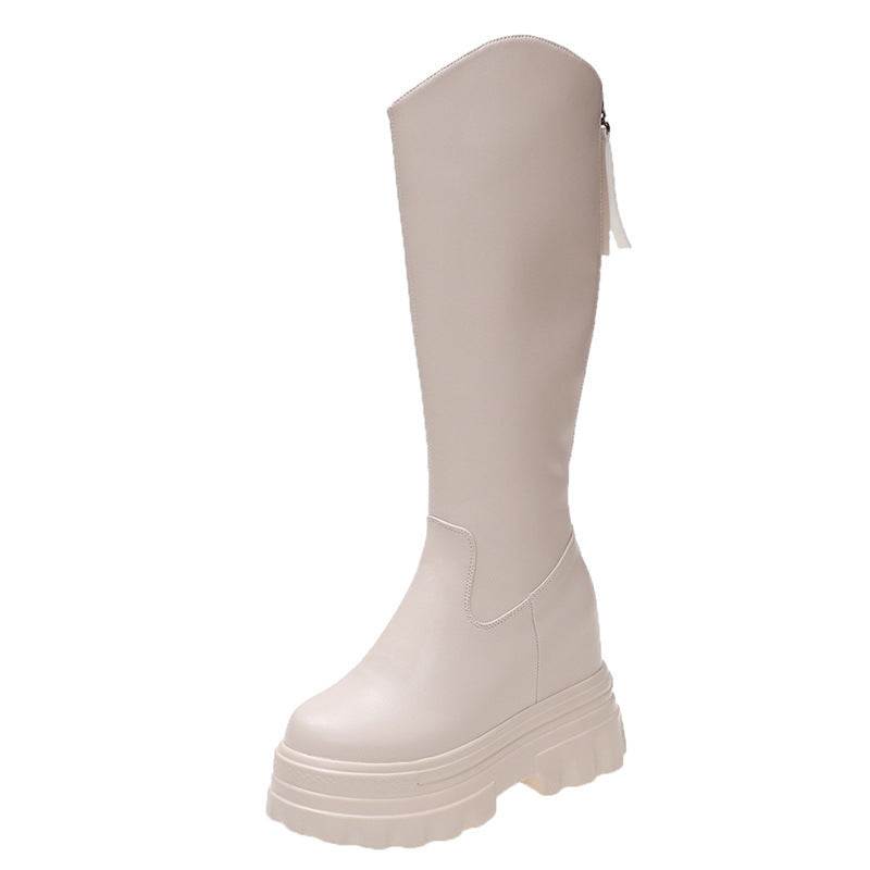 Women's Korean Style Slim But Knee Boots
