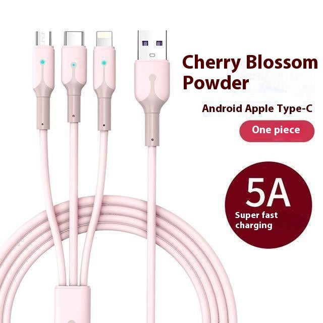 5A Super Three-in-one Data Cable Charging Cable