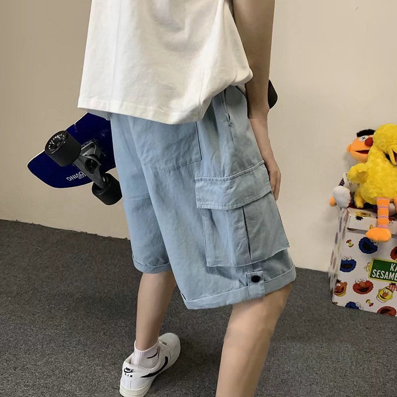 Men's Straight Pocket Cargo Casual Shorts