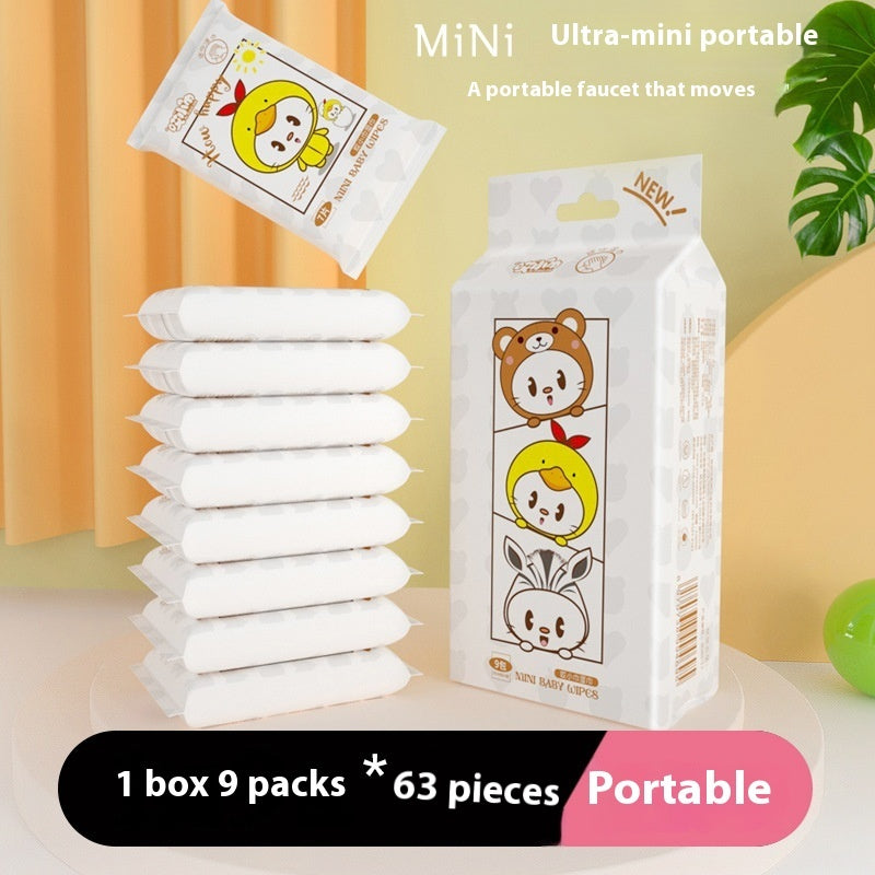 Super Mini Small Bag Portable Baby Student Children Wet Tissue
