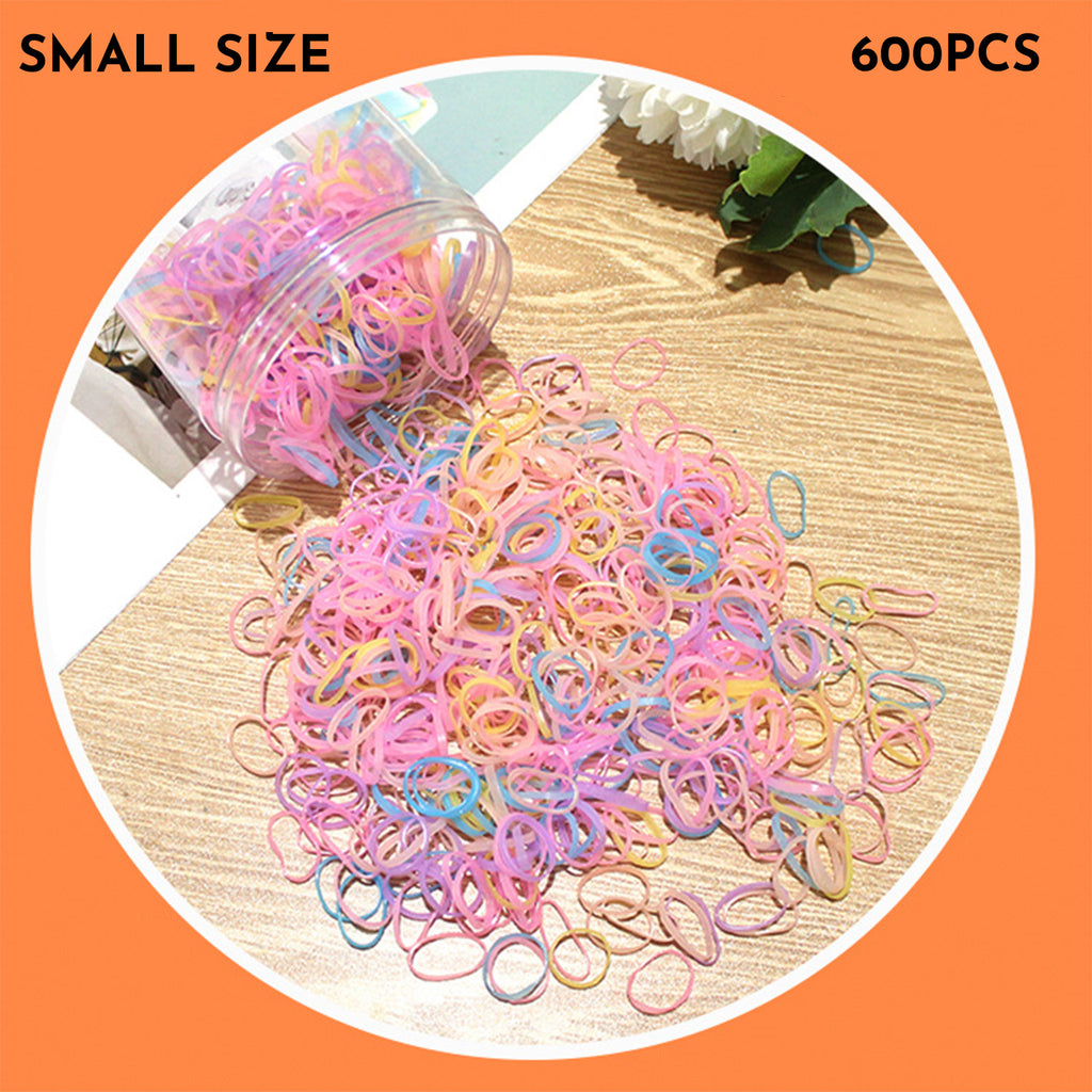 Baby Hair Ties Hair Rubber Bands For Toddler Infants Kids Girls Thin Small Hair Elastics TPU 300 600 Piece Pack