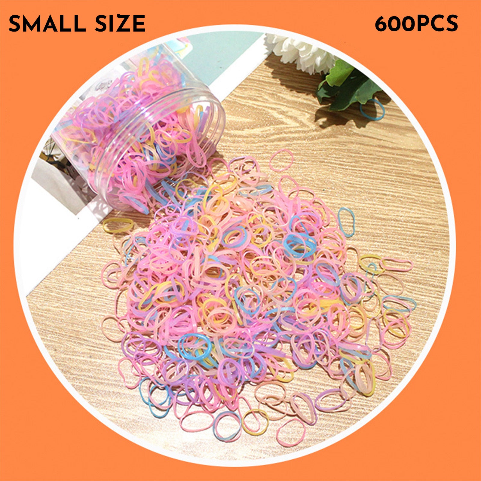 Baby Hair Ties Hair Rubber Bands For Toddler Infants Kids Girls Thin Small Hair Elastics TPU 300 600 Piece Pack