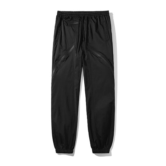 Hipster Loose Zip Irregular Casual Pants Men