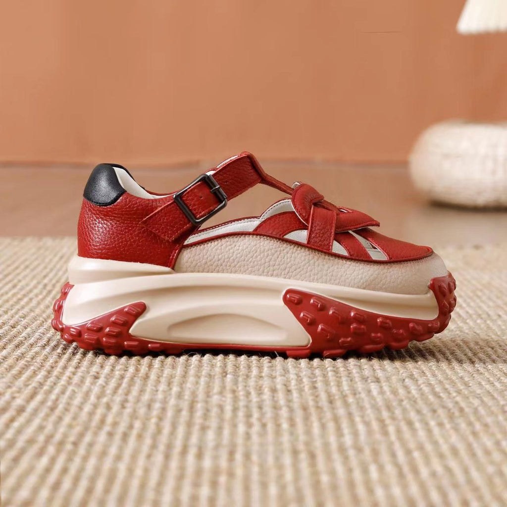 Women's Fashion Hollowed-out Breathable Platform Sandals