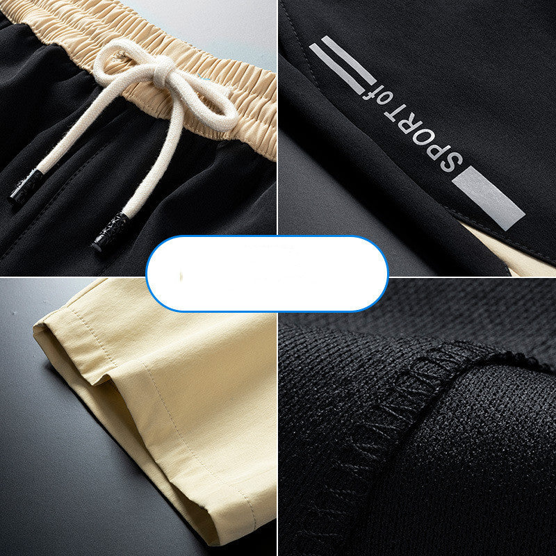 Men's Fashion Brand Ins Straight Outer Wear Five Points Plus Size