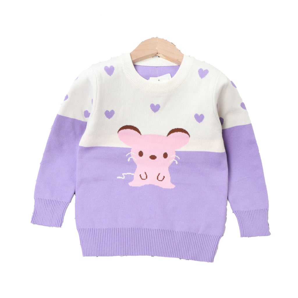 Children's cute long sleeve sweater
