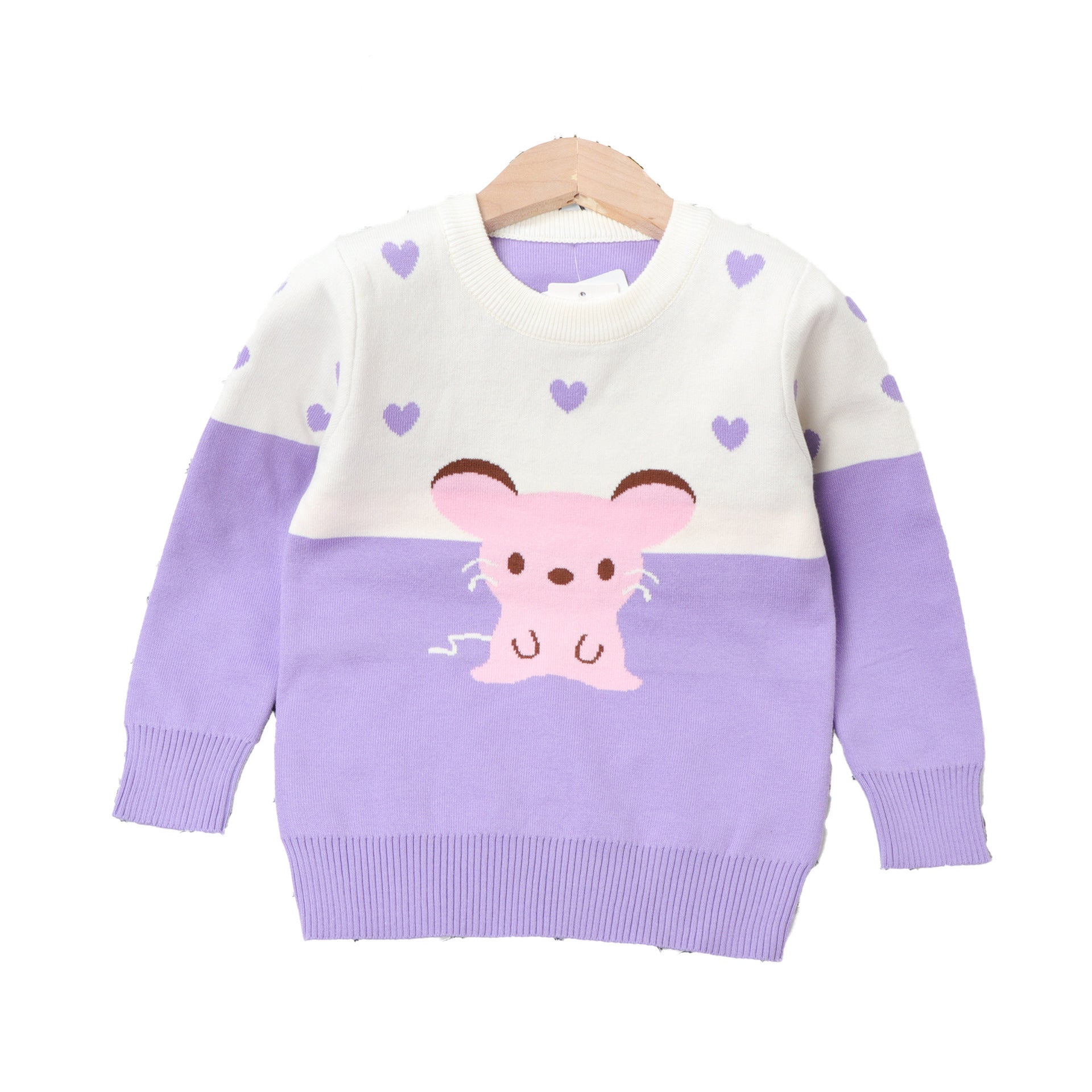 Children's cute long sleeve sweater