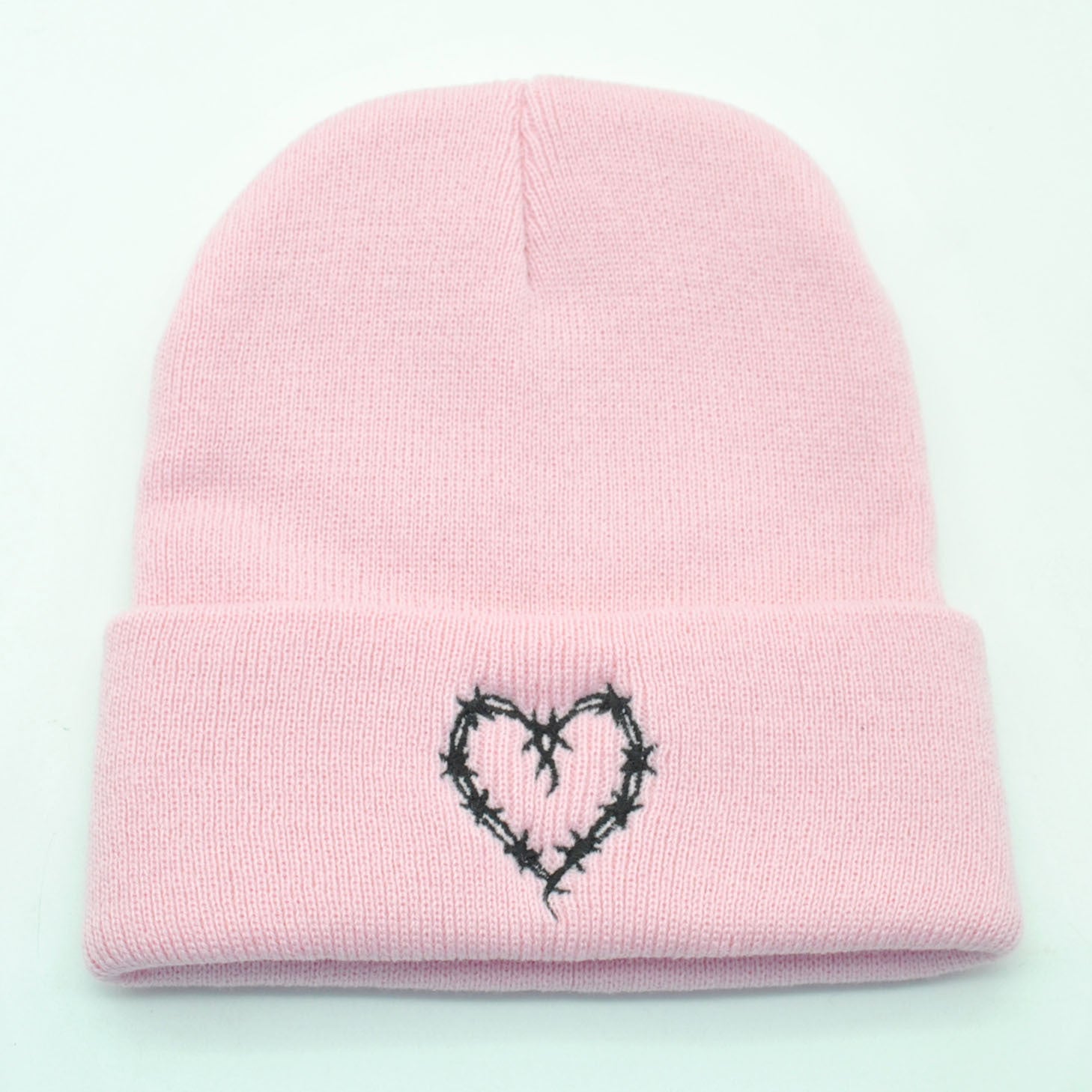 Outdoor Keep Warm Couple Heart-shaped Knitted Hat Women