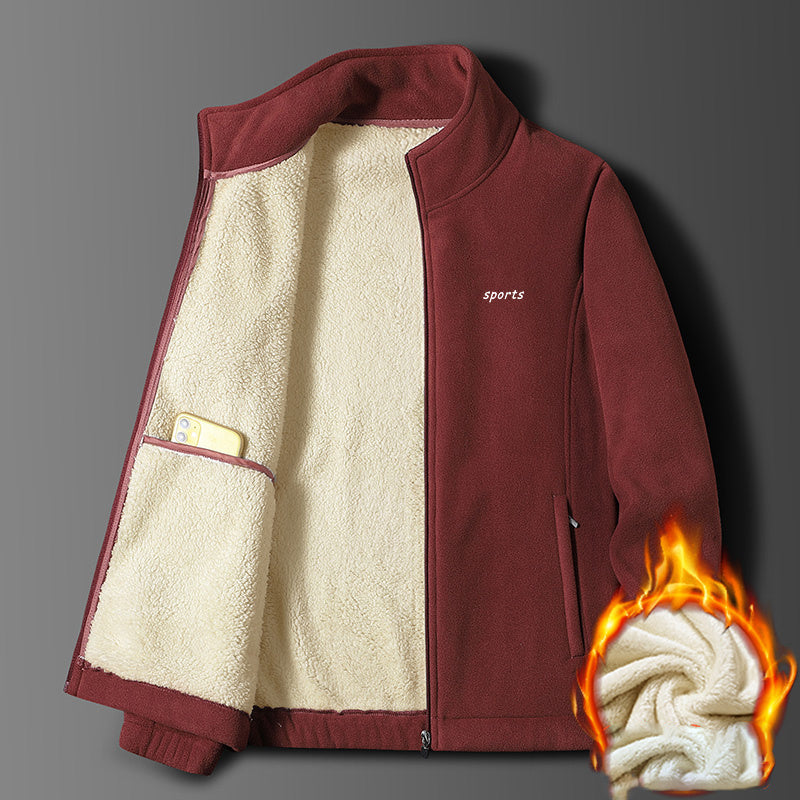 Fashion Men's Casual Plus Velvet Padded Jacket