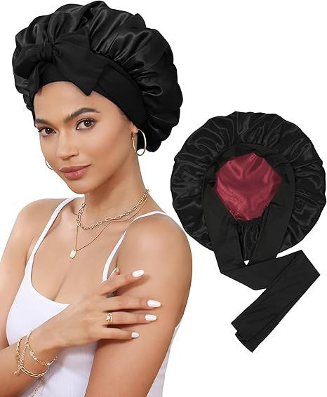 Double-layer Satin Ribbon Bowknot Artificial Silk Beauty Toupee