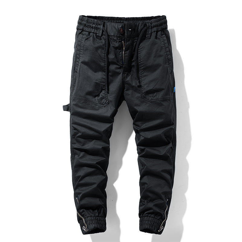 Workwear With Pocket Trousers Men's Loose Wide Trousers