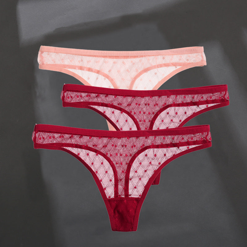Fashion Sexy Solid Color Breathable Women's Thong