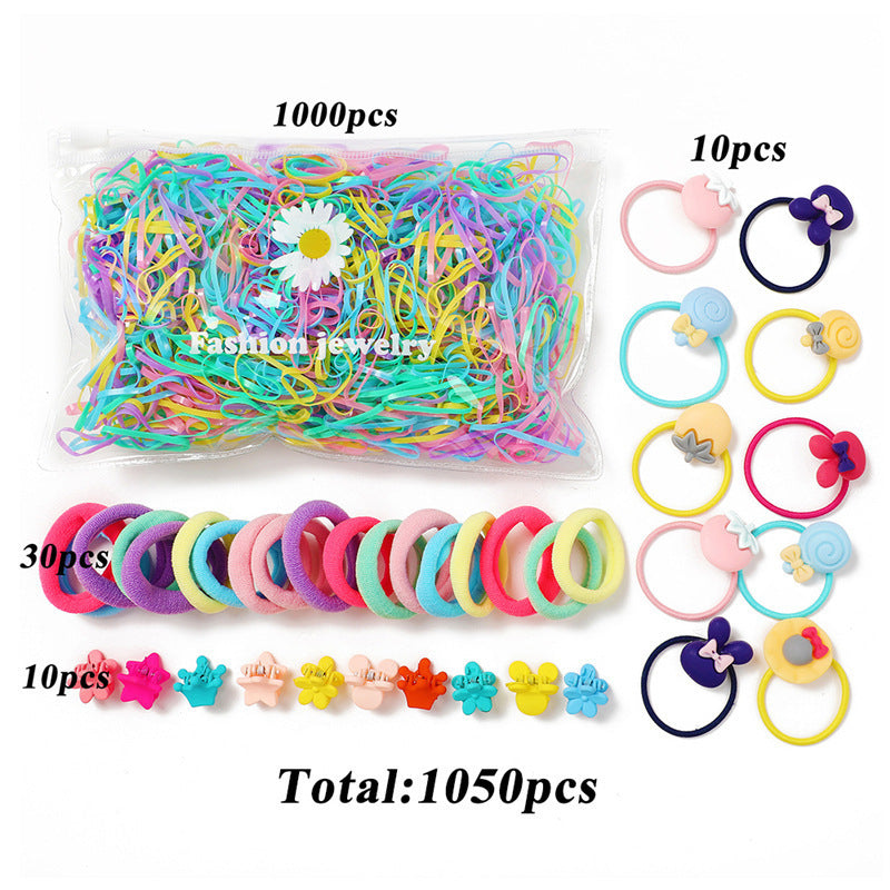 Creative Simple Fashion Children's Disposable Hair Band Color Elastic