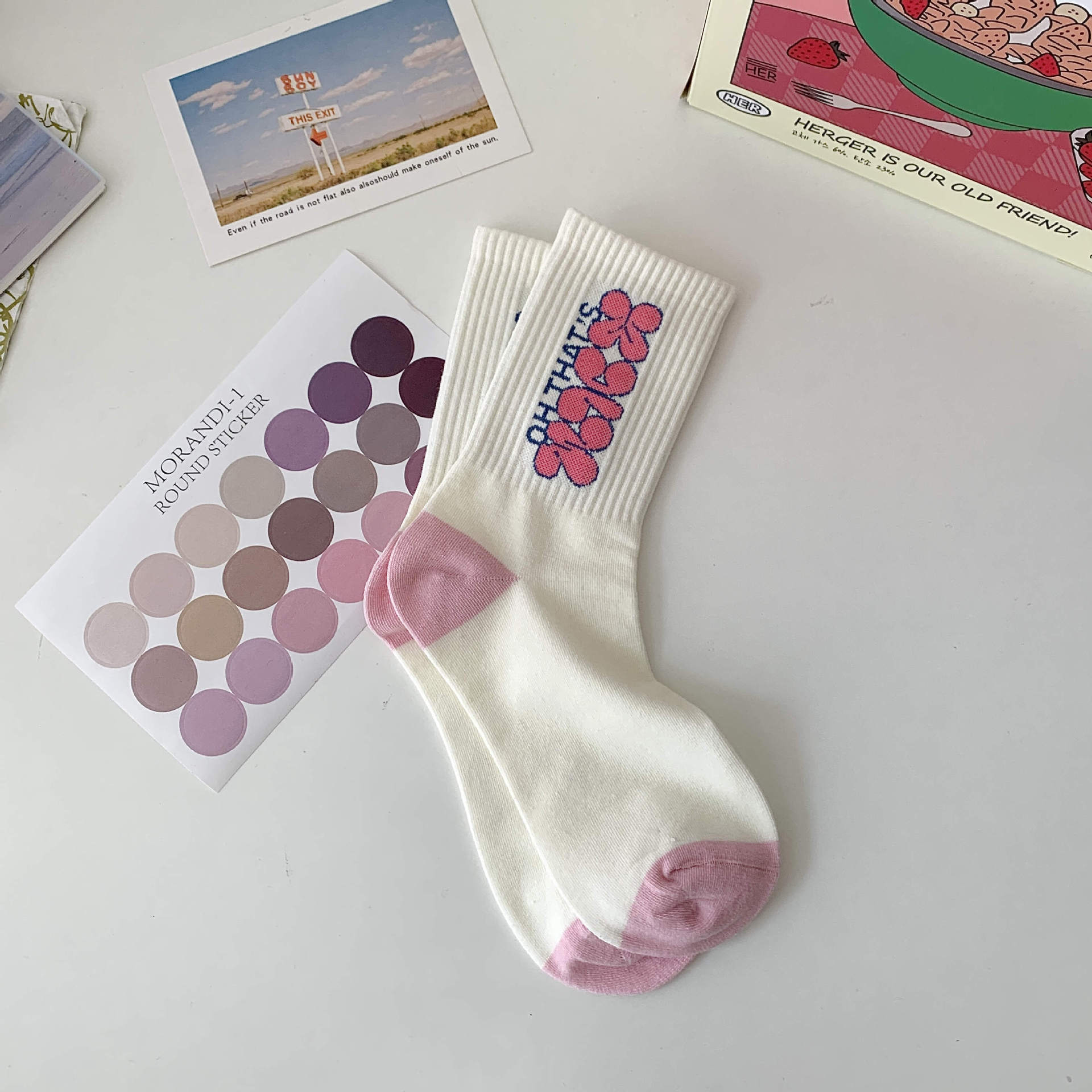 Flower Women Socks Fashion Cute Sweet Harajuku