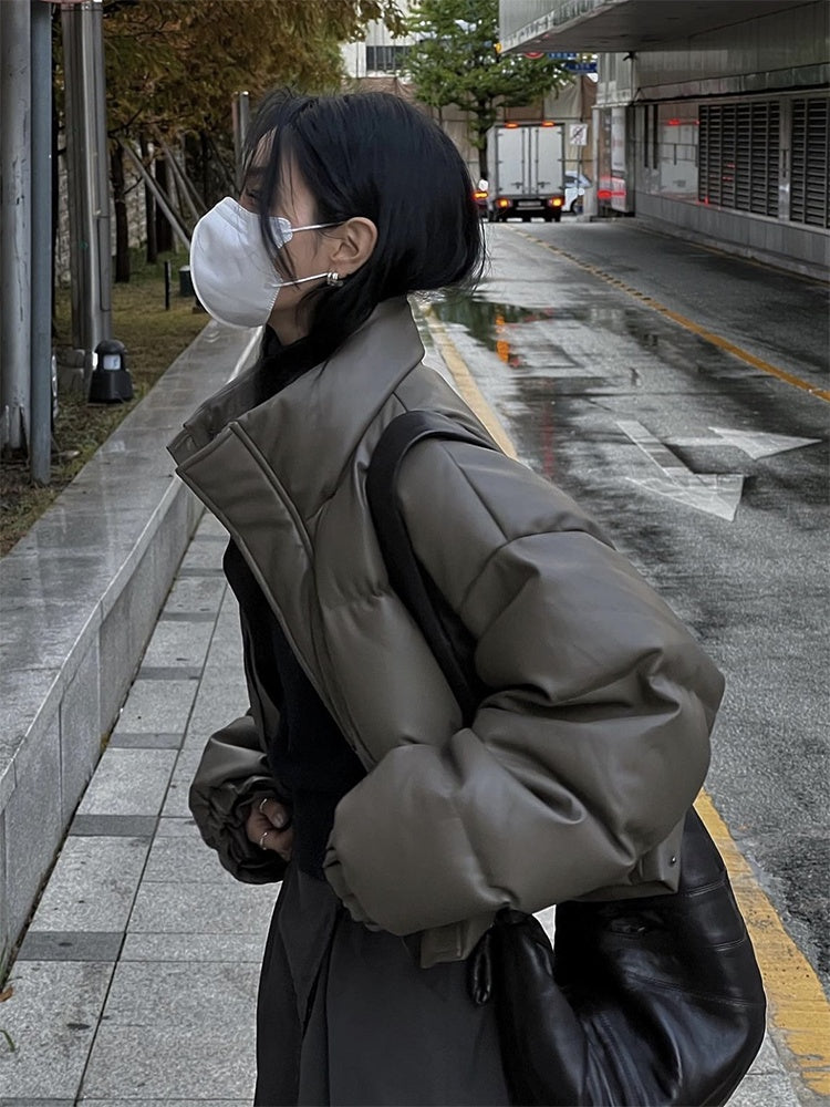 Short Down Female Thickened Loose-fitting Jacket