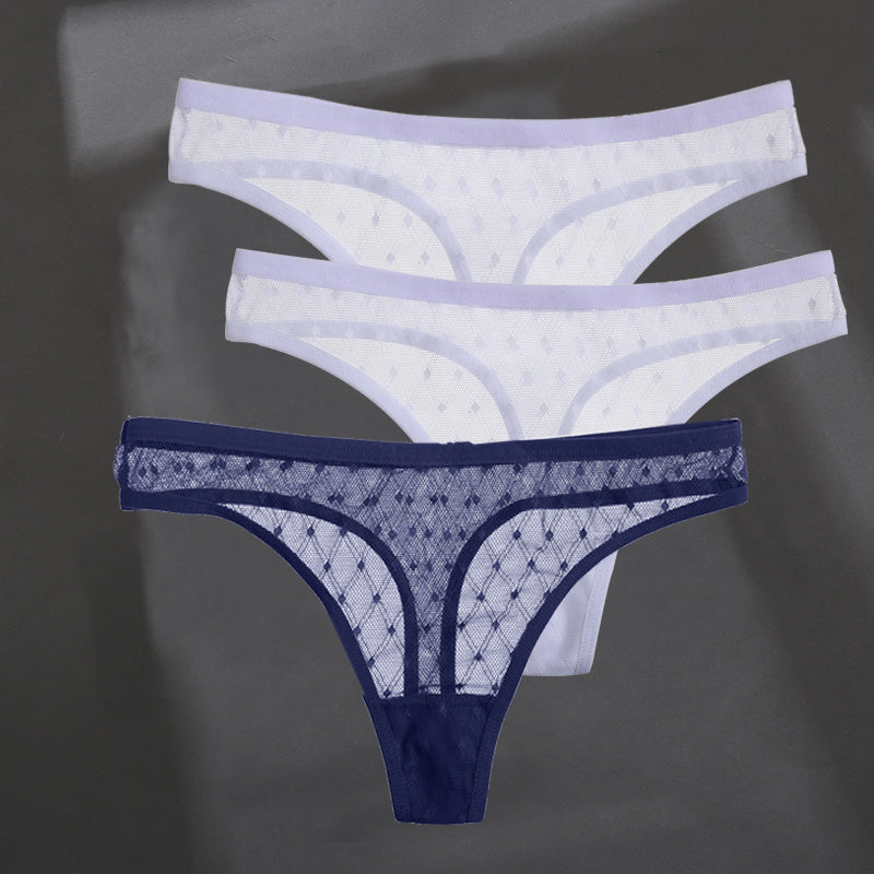 Fashion Sexy Solid Color Breathable Women's Thong