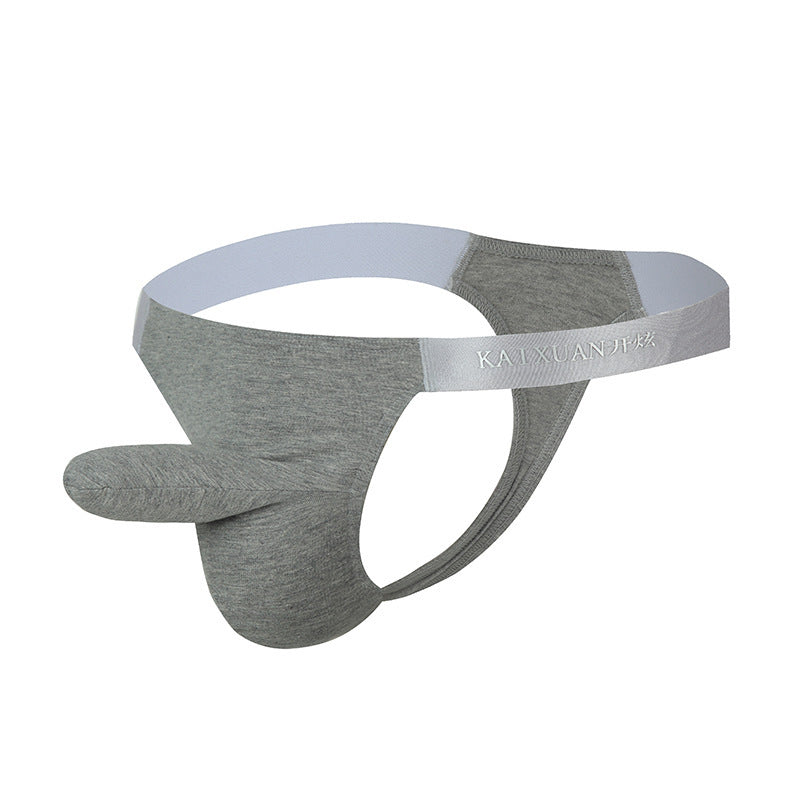 Men's Split Elephant Trunk Low Waist Cotton Fashion Briefs
