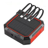 Shared Four Line New Built-in Solar Power Charging Bank 10000MAH Mobile Phone Charging