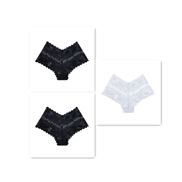 New Lace Low Waist Boxer Hollow Out Boxer Panties