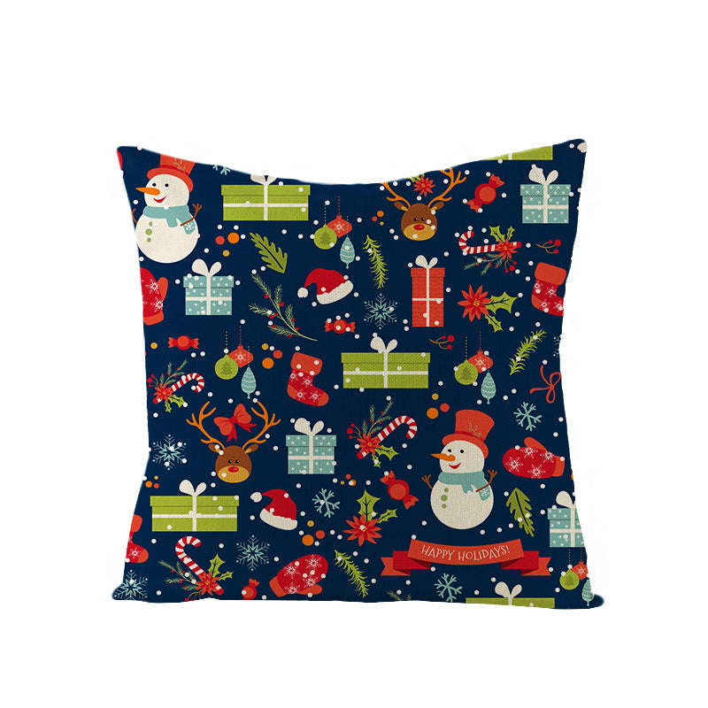 Cartoon Digital Printing Christmas Pillowcase