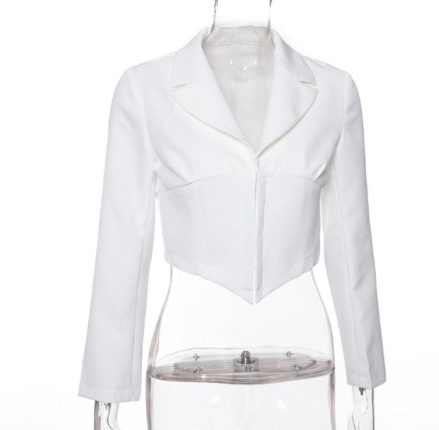 Autumn New Deep V Suit Collar Coat