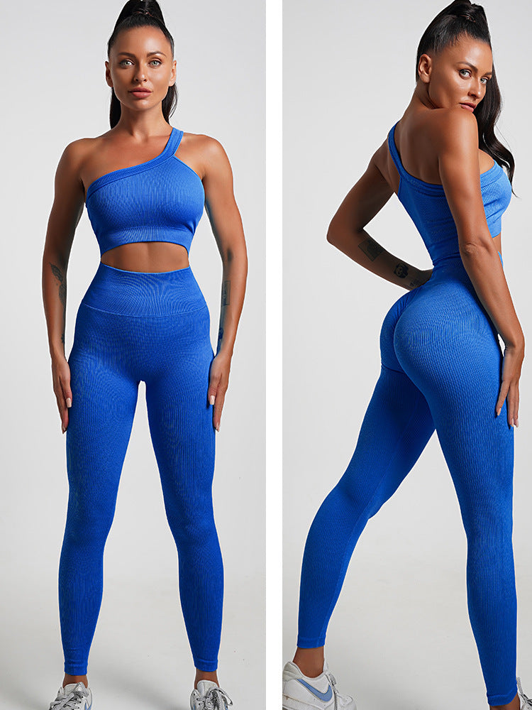 Women's Fashion Temperament Detachable Long Sleeve Rib Running Suit
