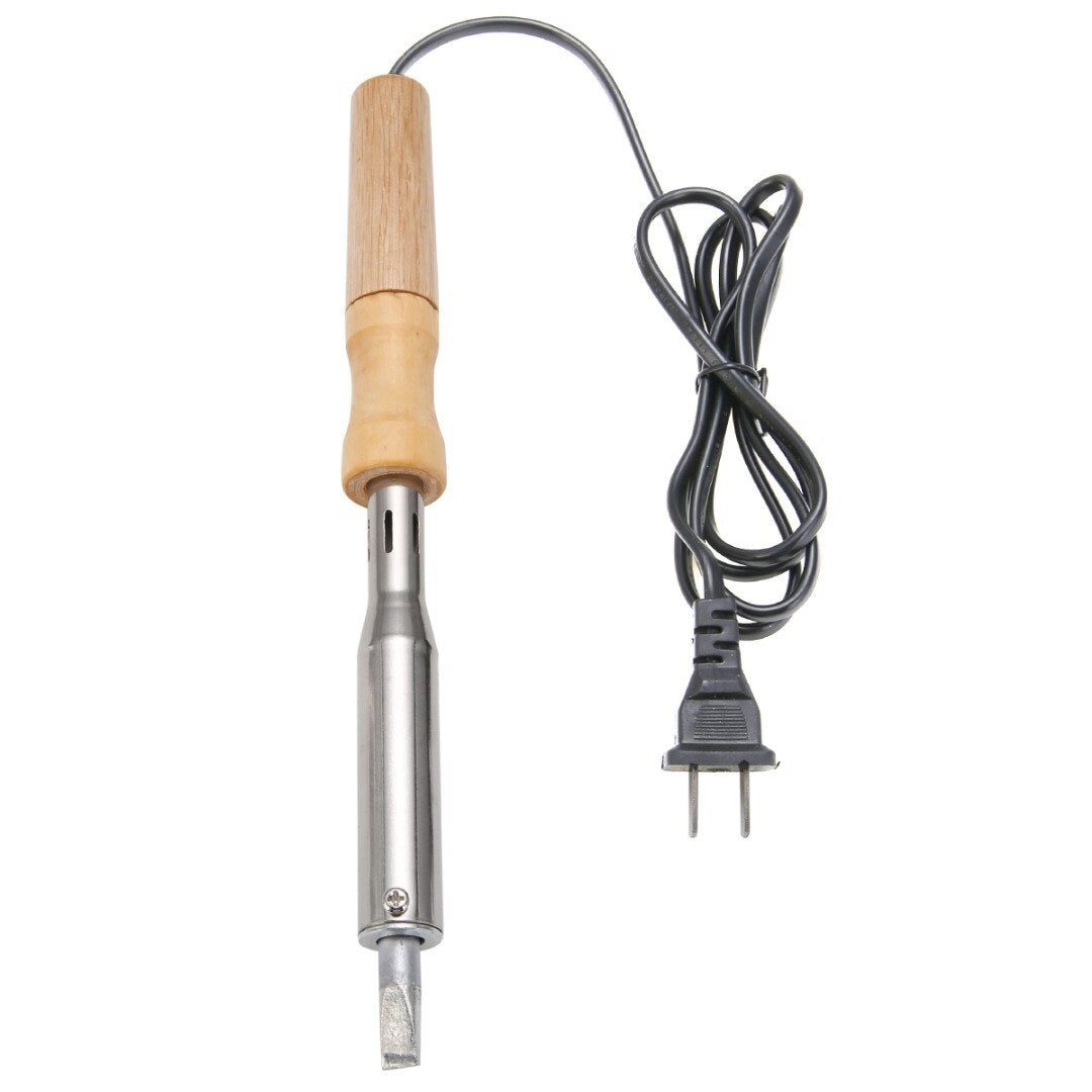 Electric pen with wooden handle