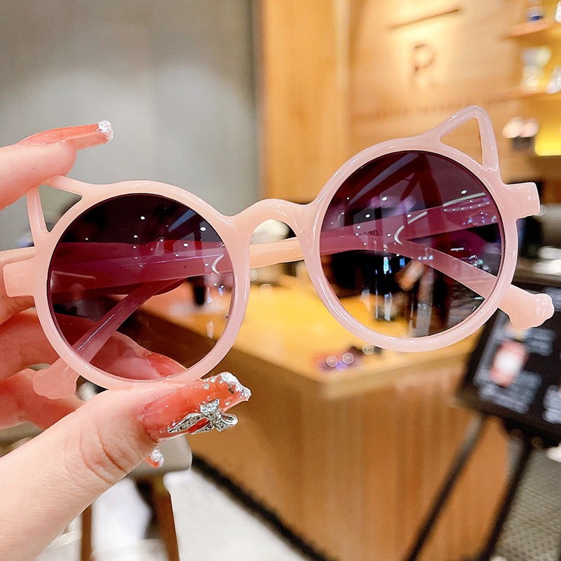 Cat Ears Sunglasses Girl Anti Uv Sunshade Trendy