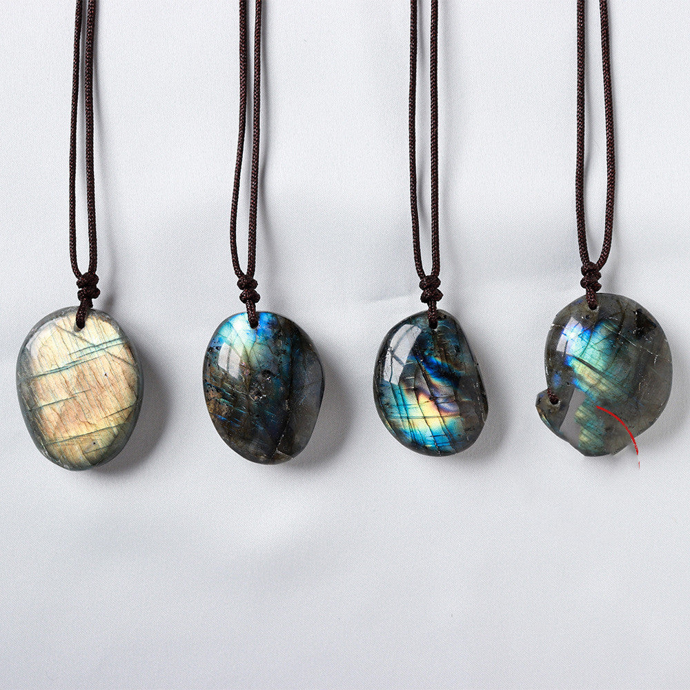 Natural Labradorite Rough Polished And Polished To Follow The Shape