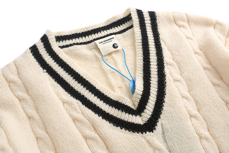 Ins Loose Top Retro Style Sweater