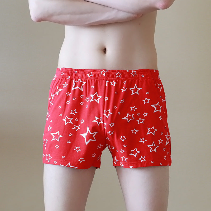 Men's Home Pajama Pants Boxer Breathable Plus Size Shorts