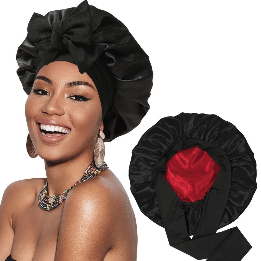 Double-layer Satin Ribbon Bowknot Artificial Silk Beauty Toupee