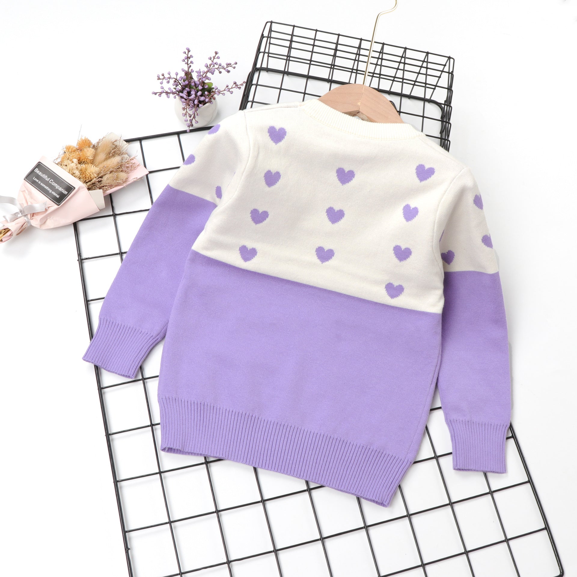 Children's cute long sleeve sweater