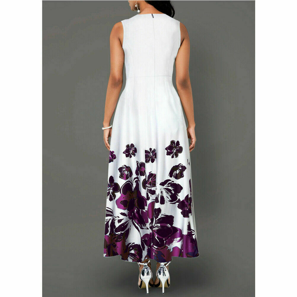Fashionable simple printed pocket big swing skirt