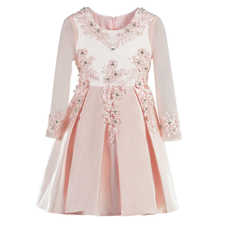 Girls' Princess Dress Long-sleeved Autumn And Winter
