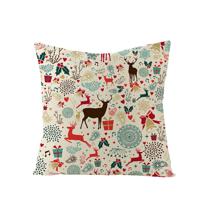 Cartoon Digital Printing Christmas Pillowcase