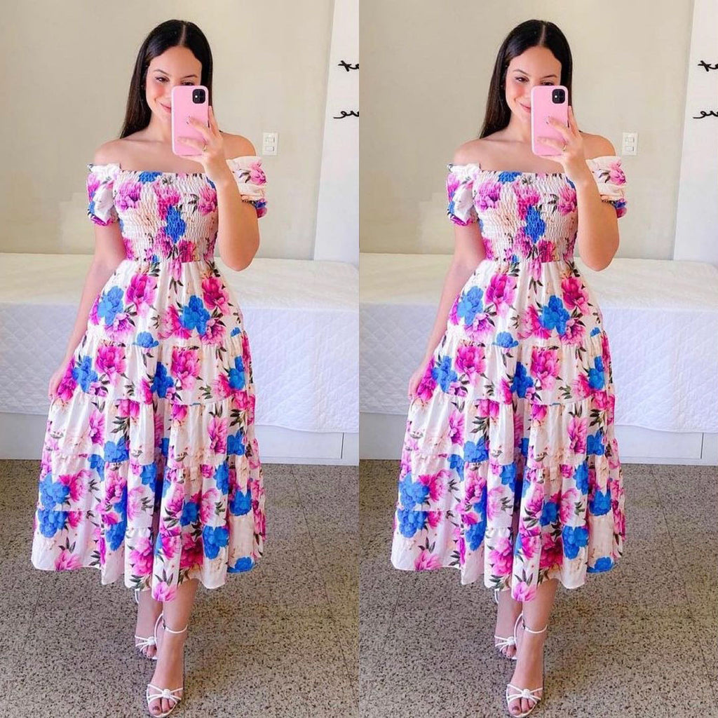 French Style Fresh Printing Women's Wear