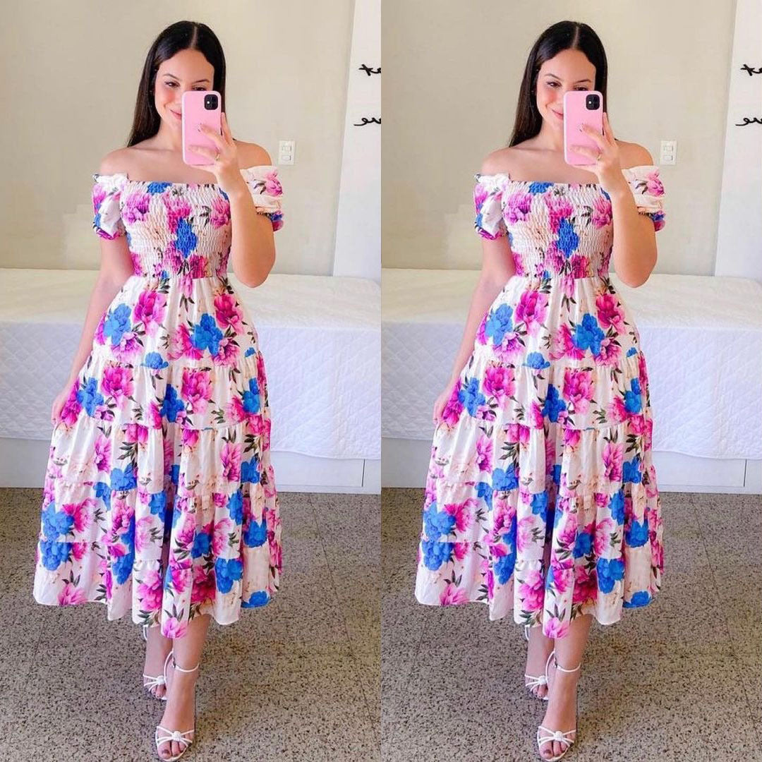 French Style Fresh Printing Women's Wear