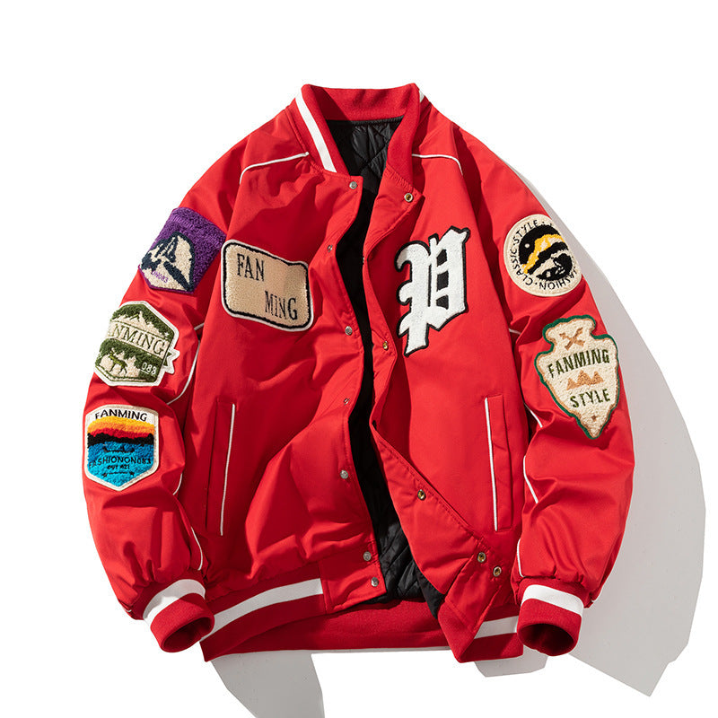 Autumn And Winter Street Tide Baseball Suit Men