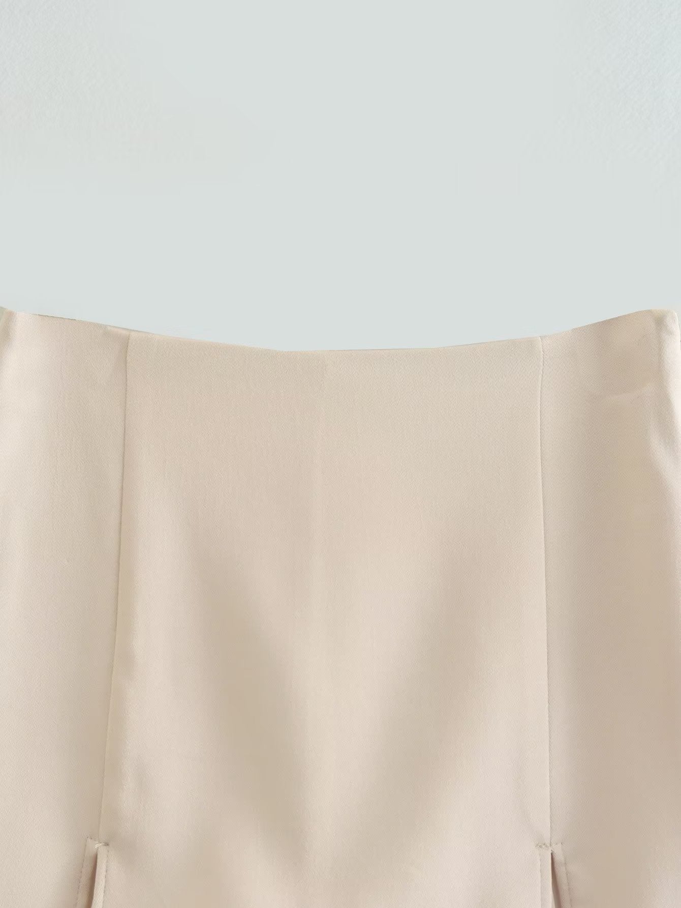 New Tricolor Split Design Textured Culottes