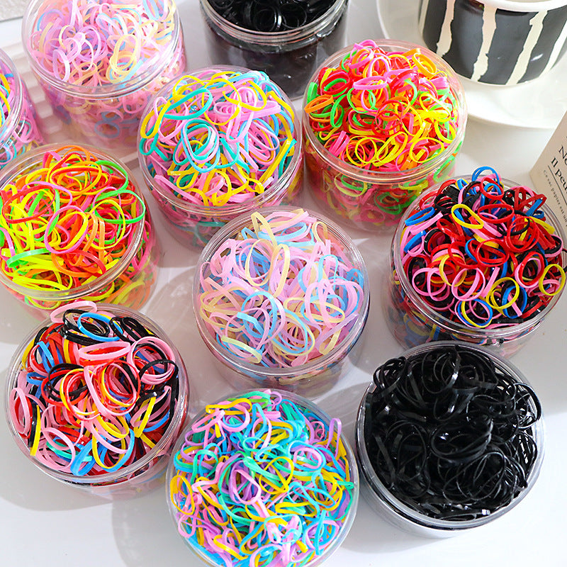 Baby Hair Ties Hair Rubber Bands For Toddler Infants Kids Girls Thin Small Hair Elastics TPU 300 600 Piece Pack