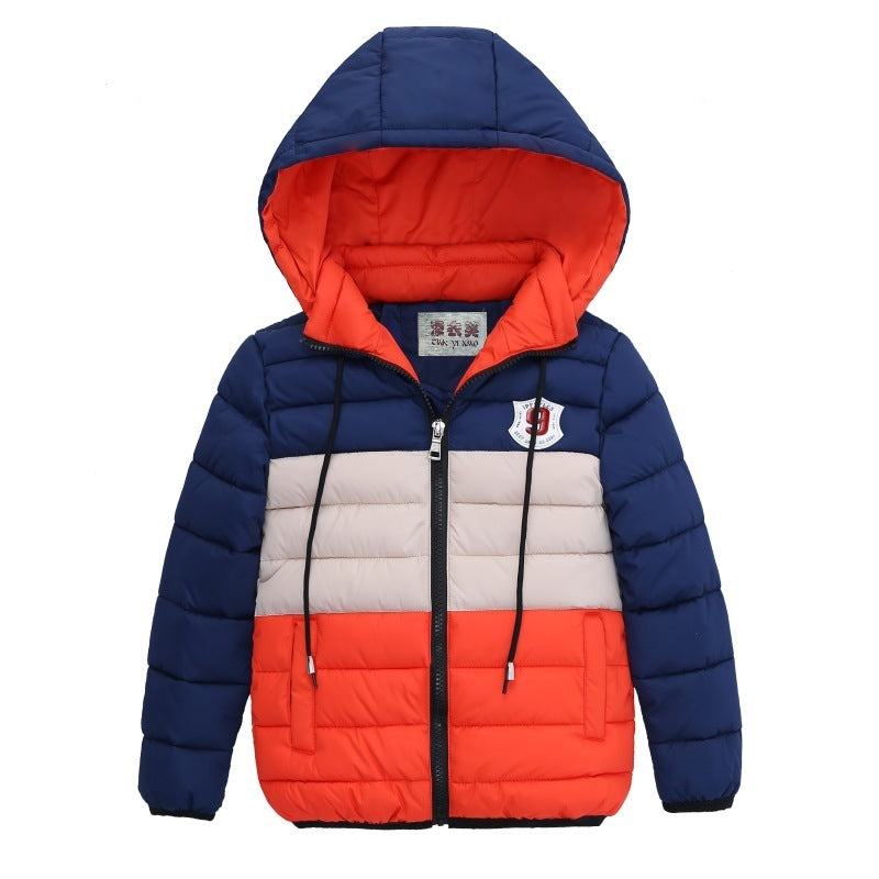 New Children Neutral Striped Silk Cotton Jacket Cotton