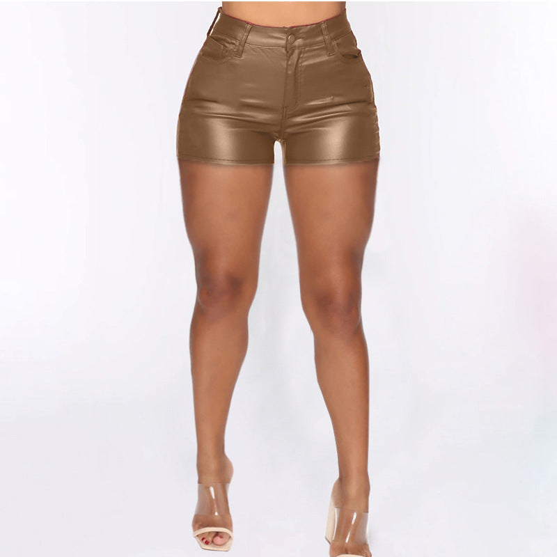 Large Size Women's Fashion High Waist Tight Shorts