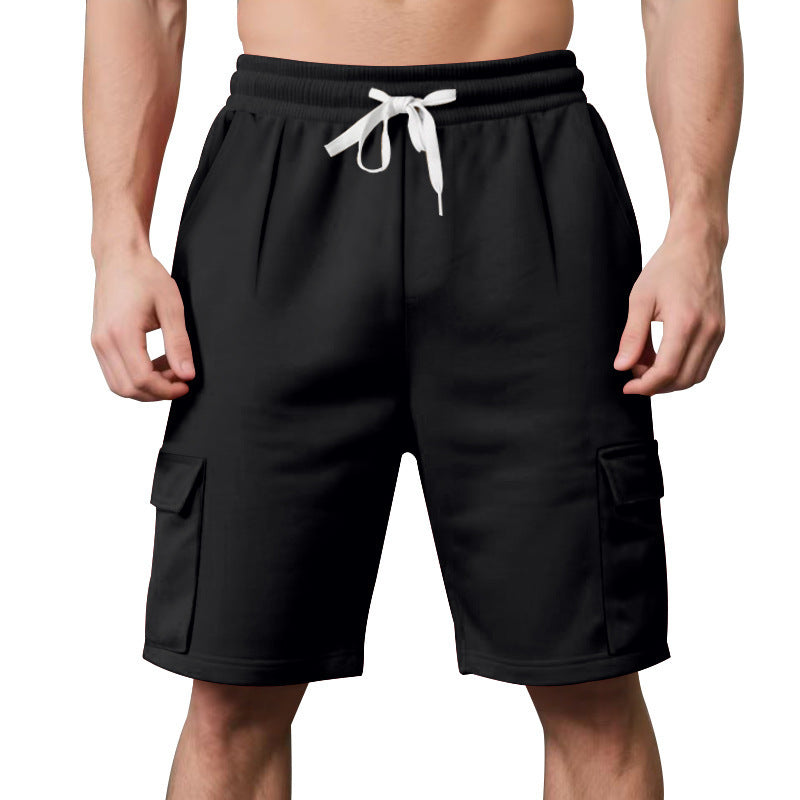 Men's Summer Sports Breathable And Loose Tooling Multi-pocket
