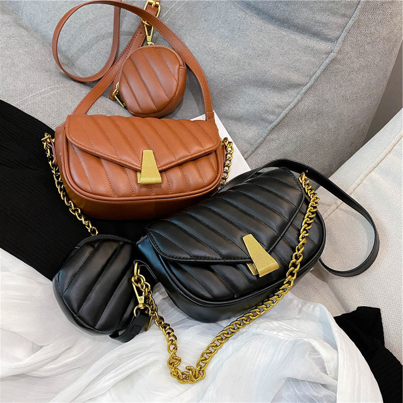 Fashion All-match Single Shoulder Messenger Net Red Small Square Bag