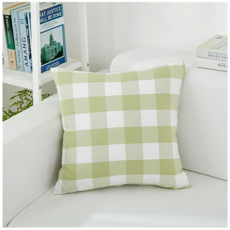 New Nordic Plaid Pillowcase Without Core