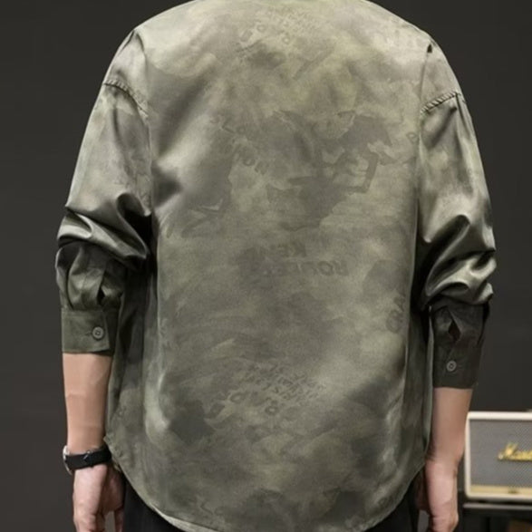 Japanese-style Retro Camouflage Shirt Men