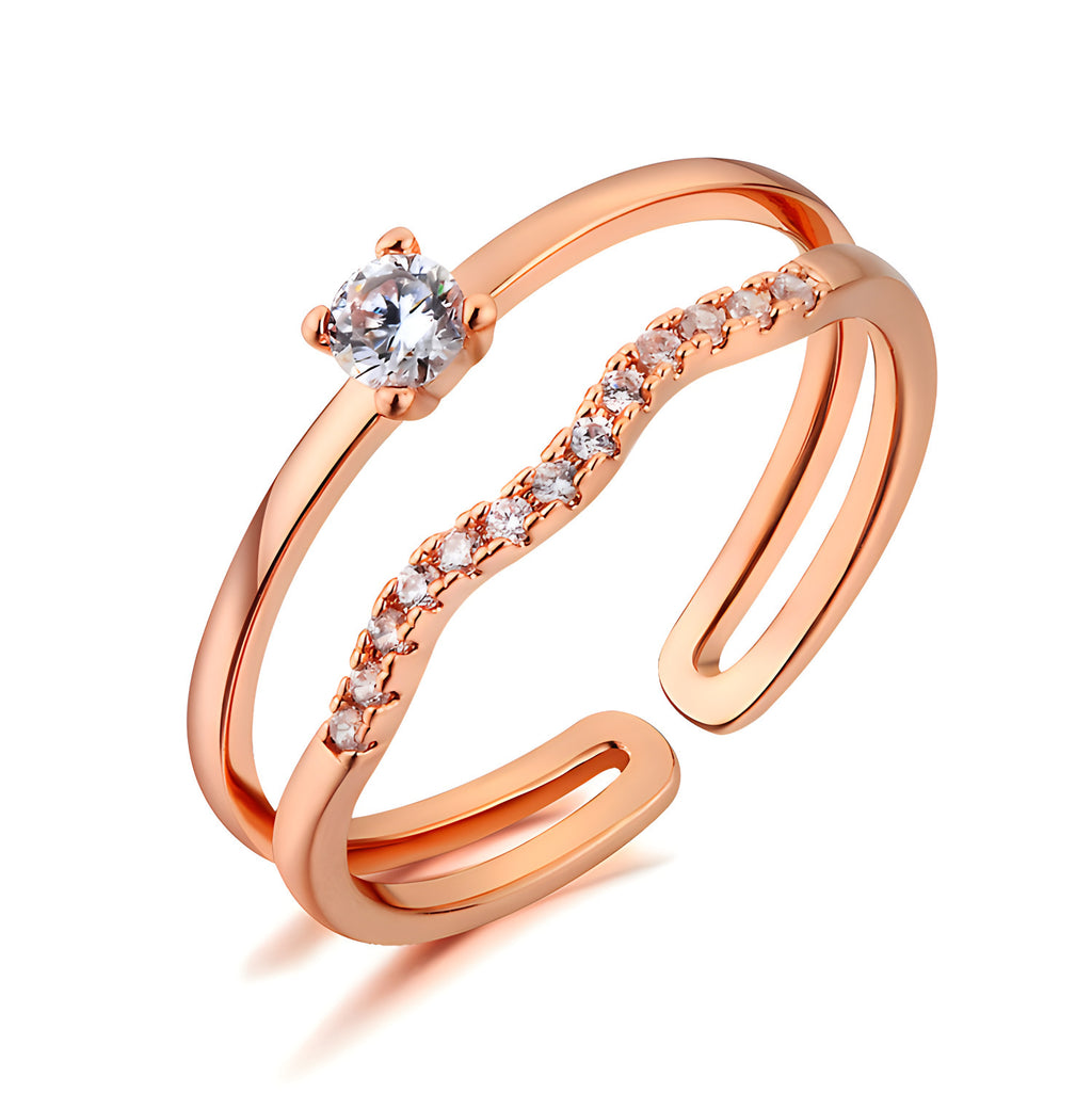 Korean Style Stylish Opening Ring Women's Water Drop